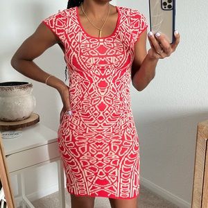 Arden B Orange Bodycon Dress